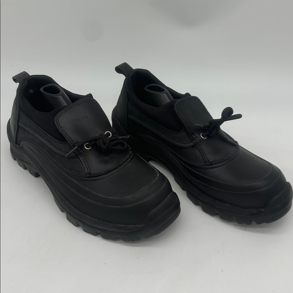 Lands’ End Slip On Duck Boots Women 9.0 D Shoes Black - Picture 6 of 14